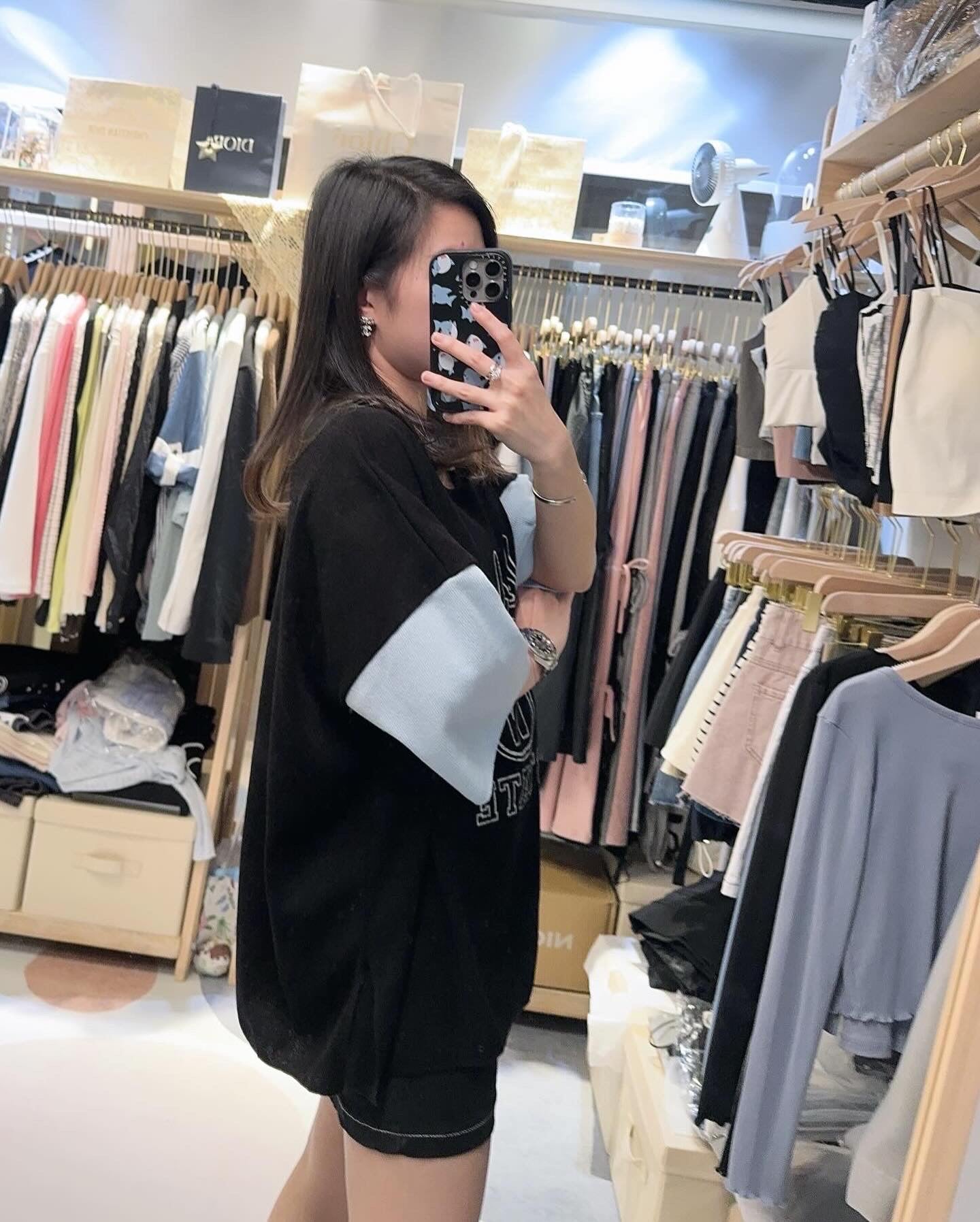 拼色闊身Tee*2色