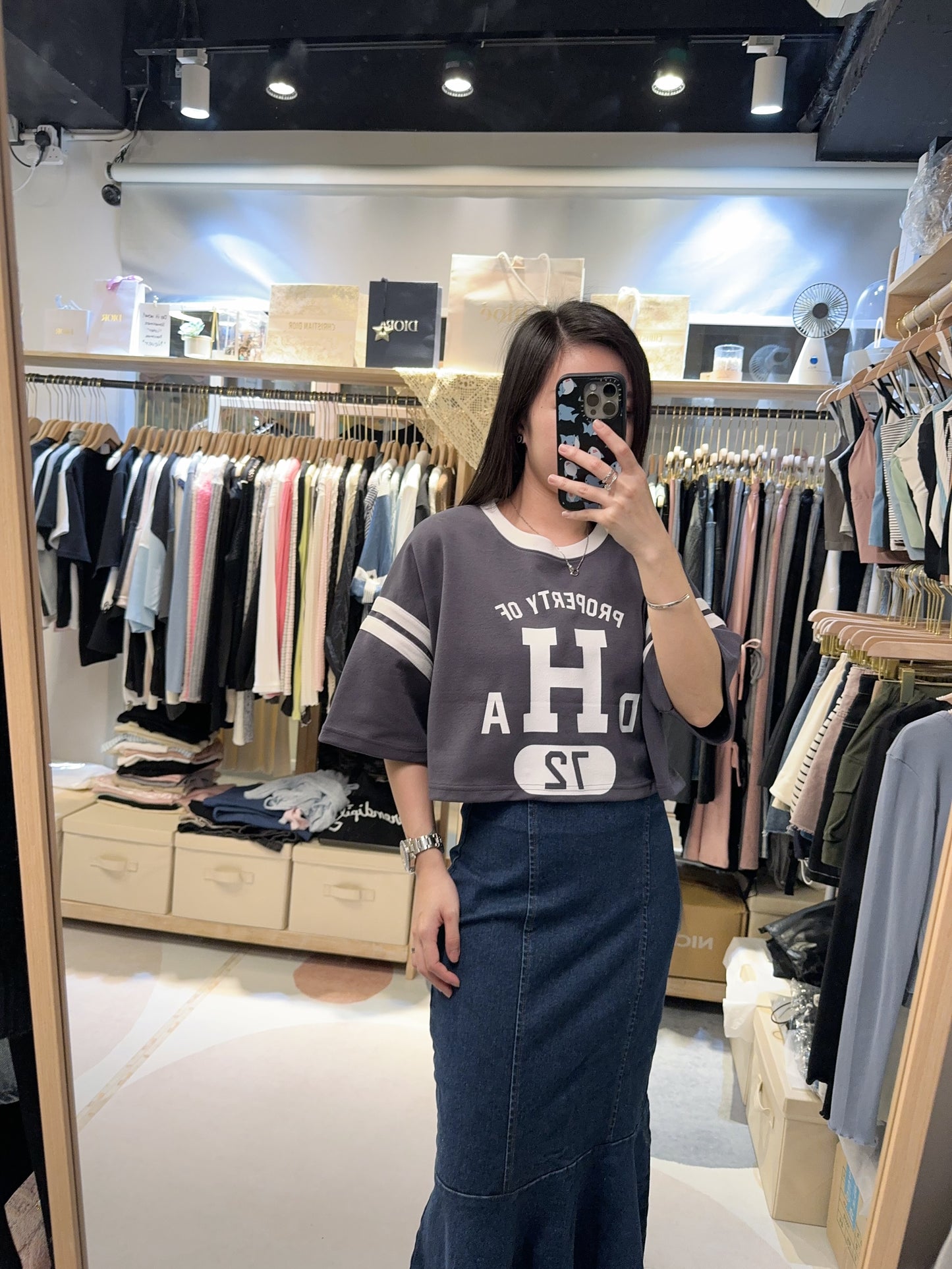 闊袖短版型格Tee