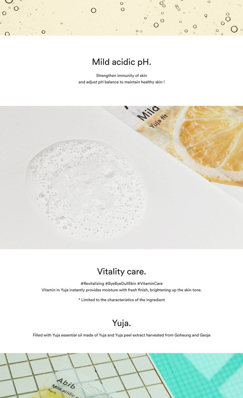 Abib - 【1片】弱酸性柚子面膜