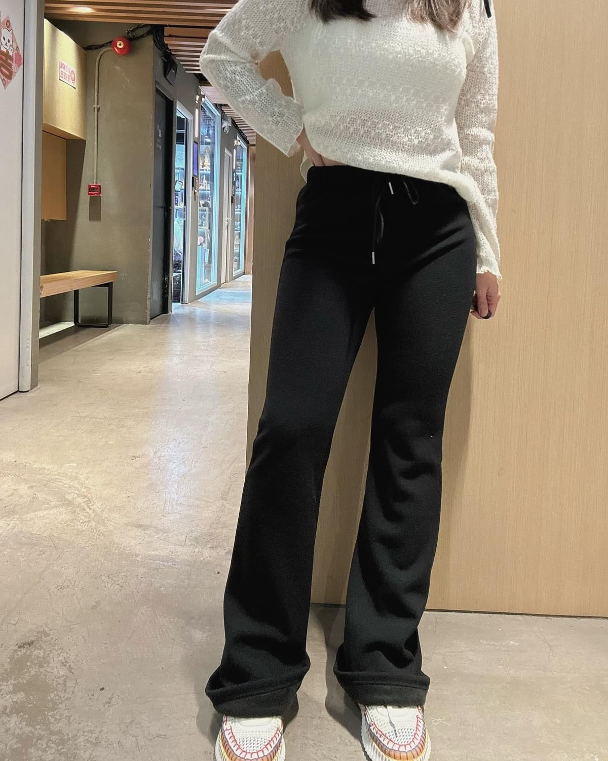 內絨毛橡筋腰喇叭褲🥰(104cm/106cm)