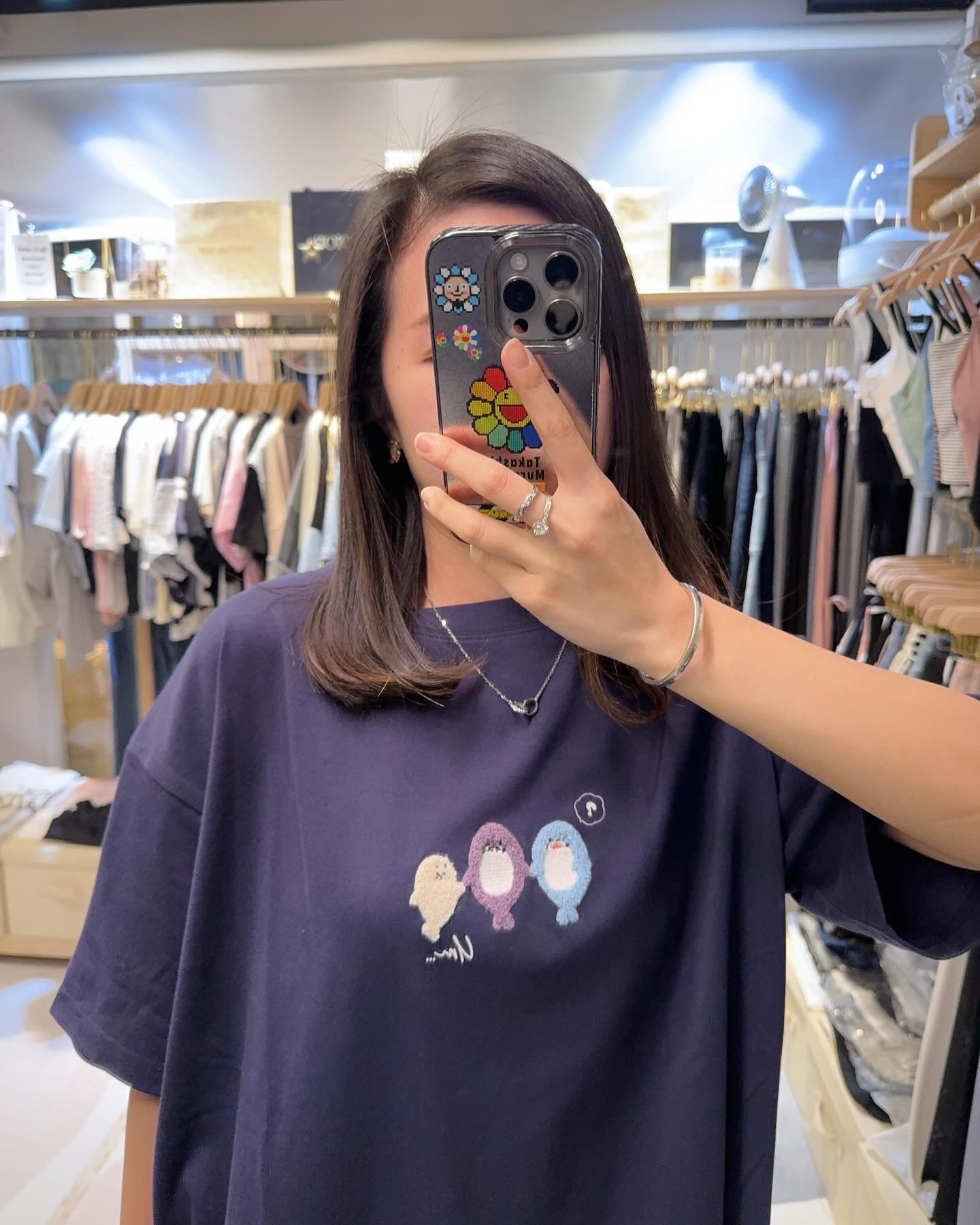 日本直送🇯🇵毛巾鯊魚仔闊身TEE☺️