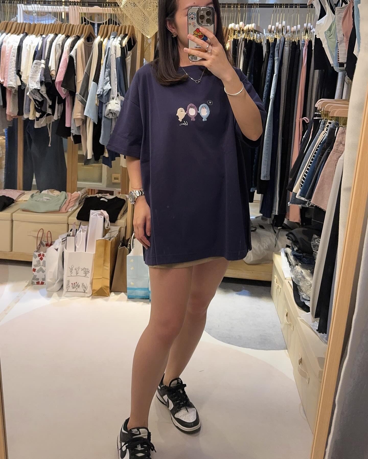 日本直送🇯🇵毛巾鯊魚仔闊身TEE☺️