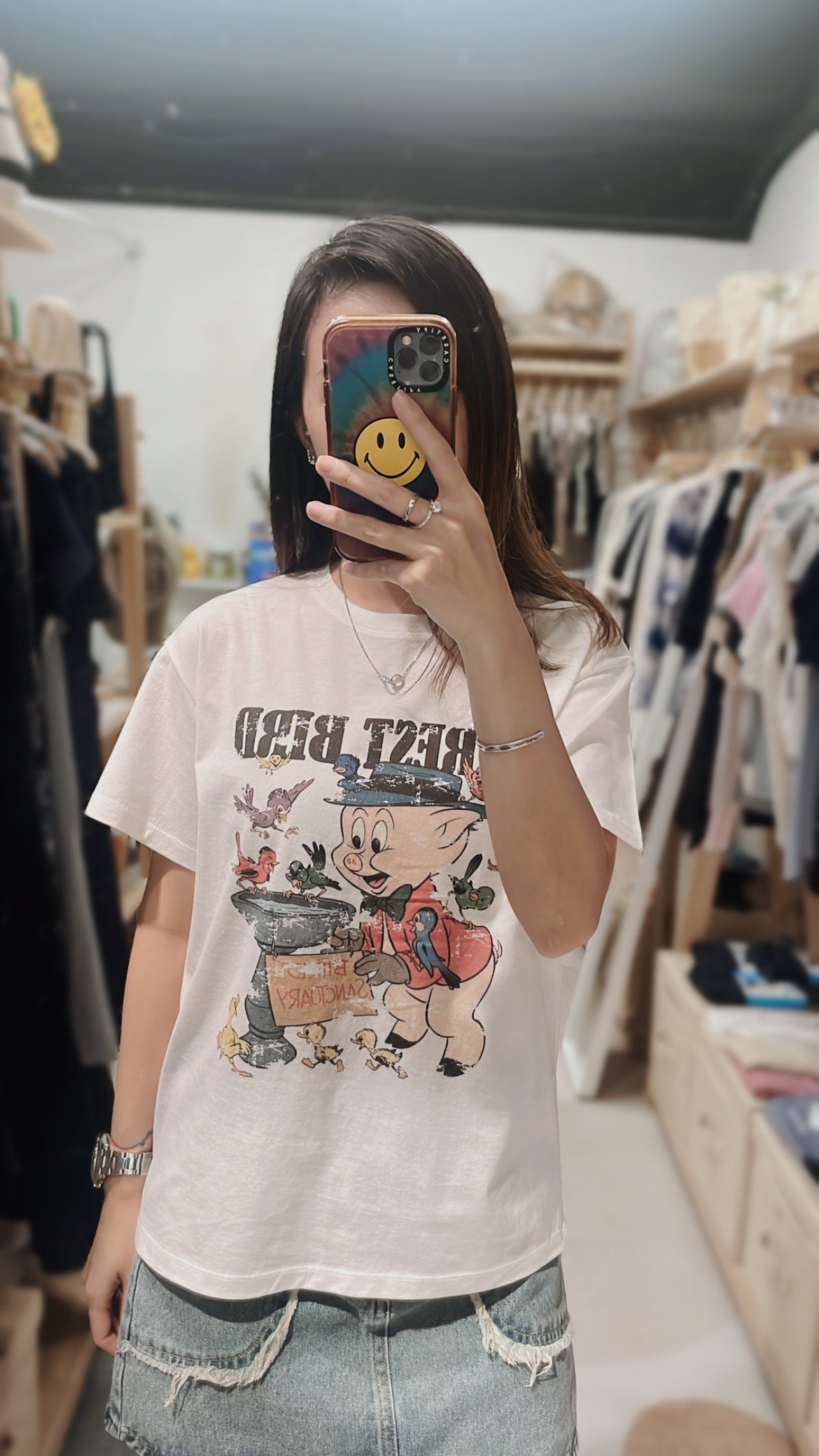 100%純棉豬仔Tee