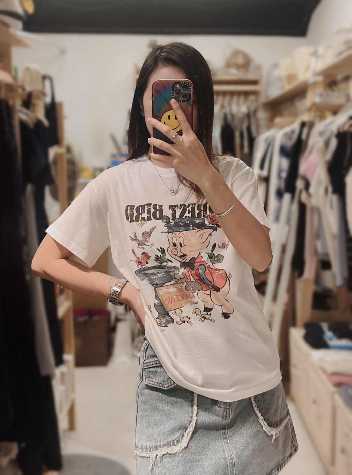 100%純棉豬仔Tee