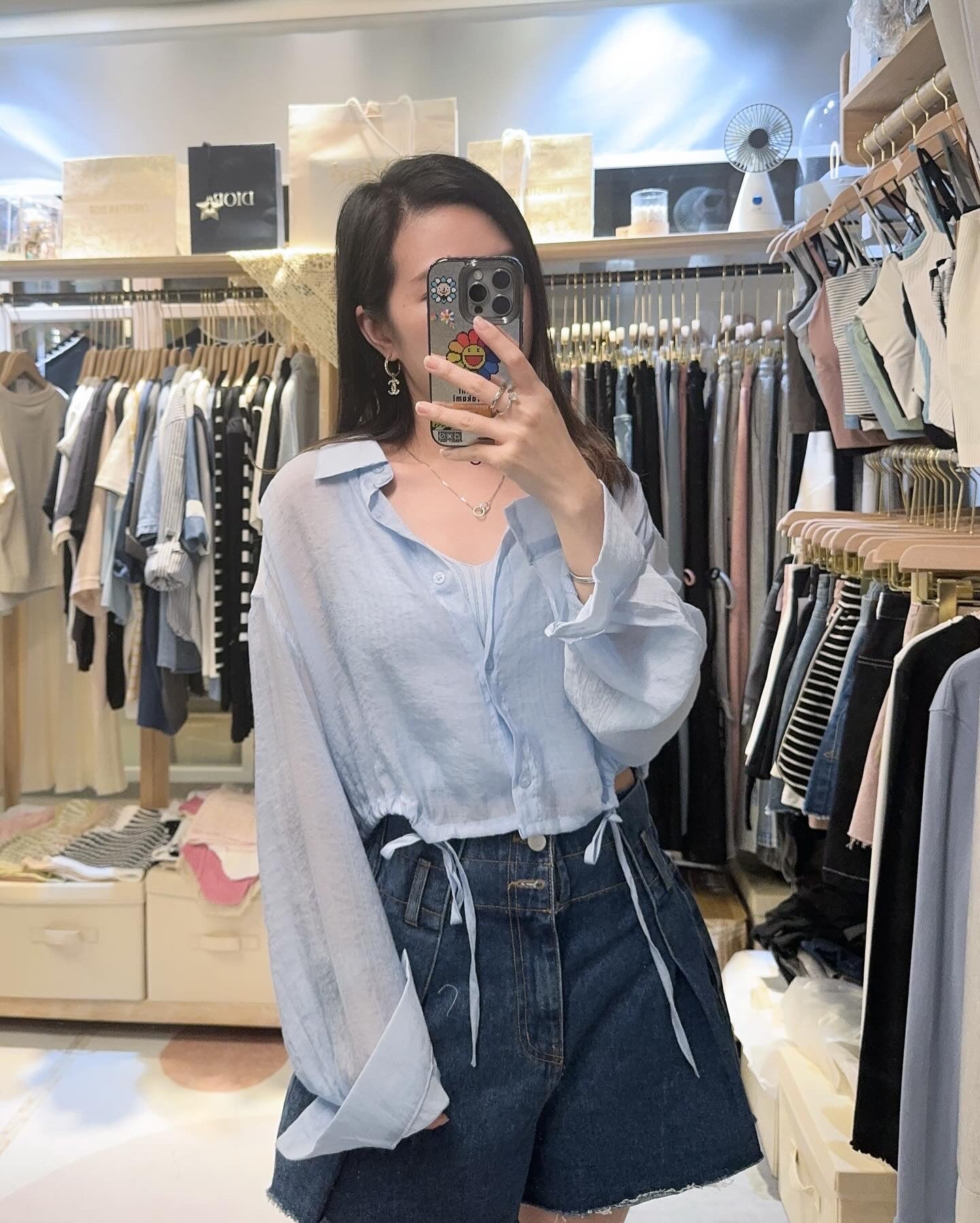 收副乳顯瘦背心+半透恤 set