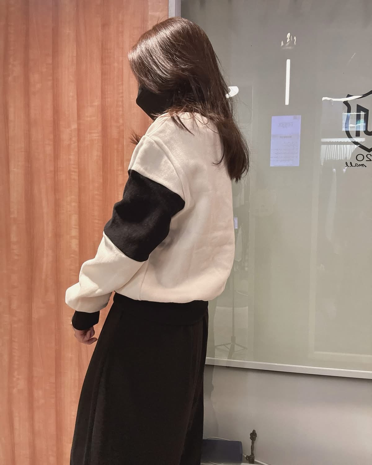 🇰🇷內刷毛黑白拼衛衣