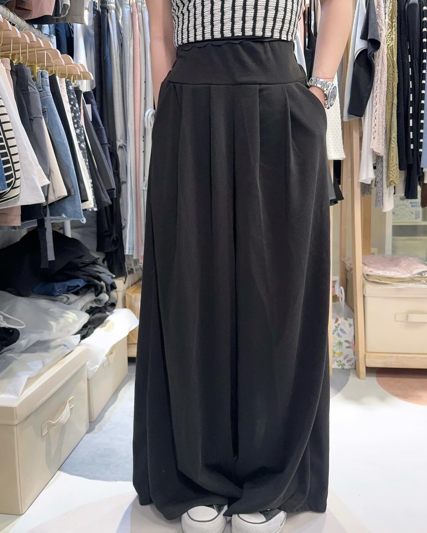 橡筋腰超闊褲👖