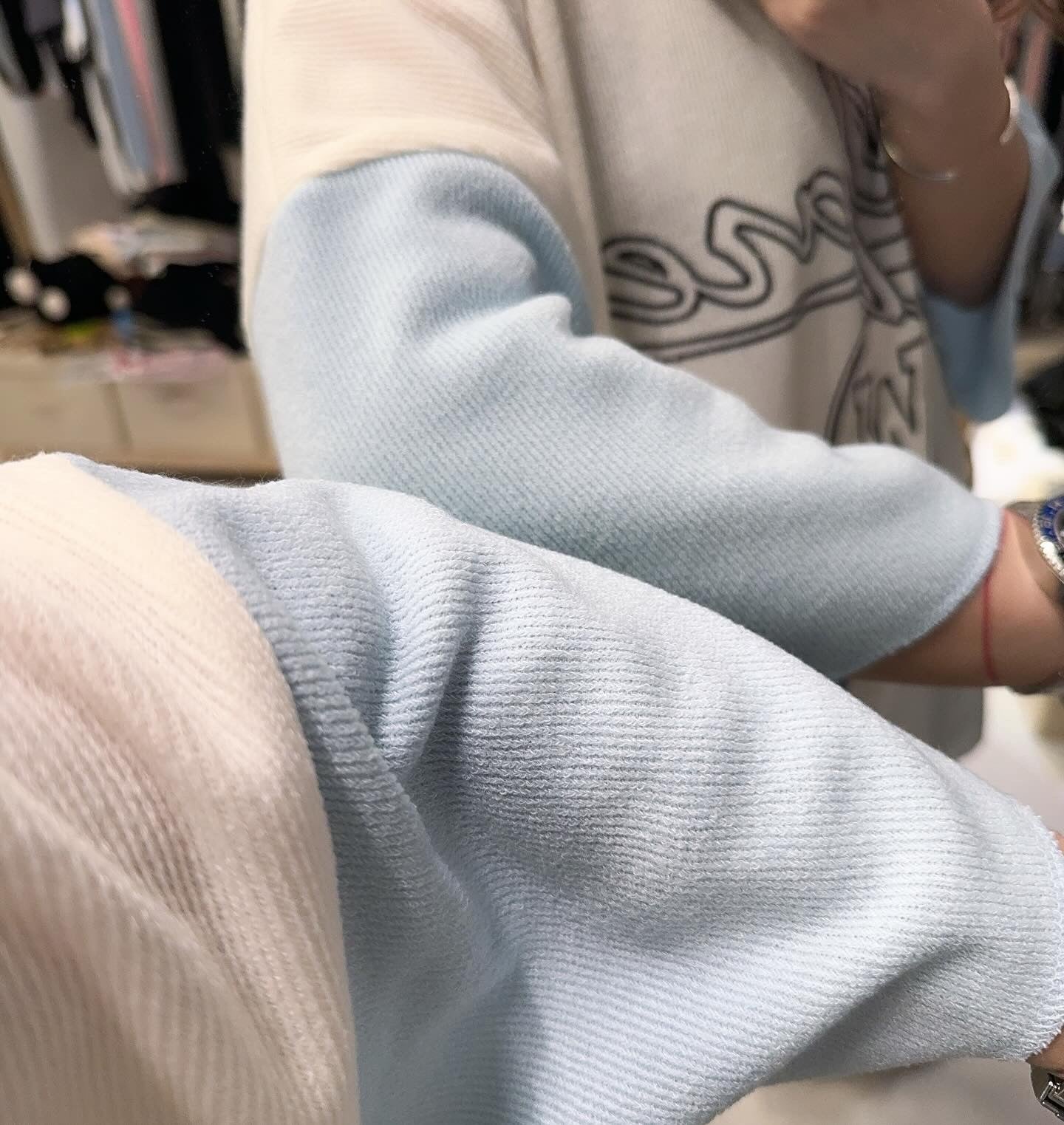 拼色闊身Tee*2色