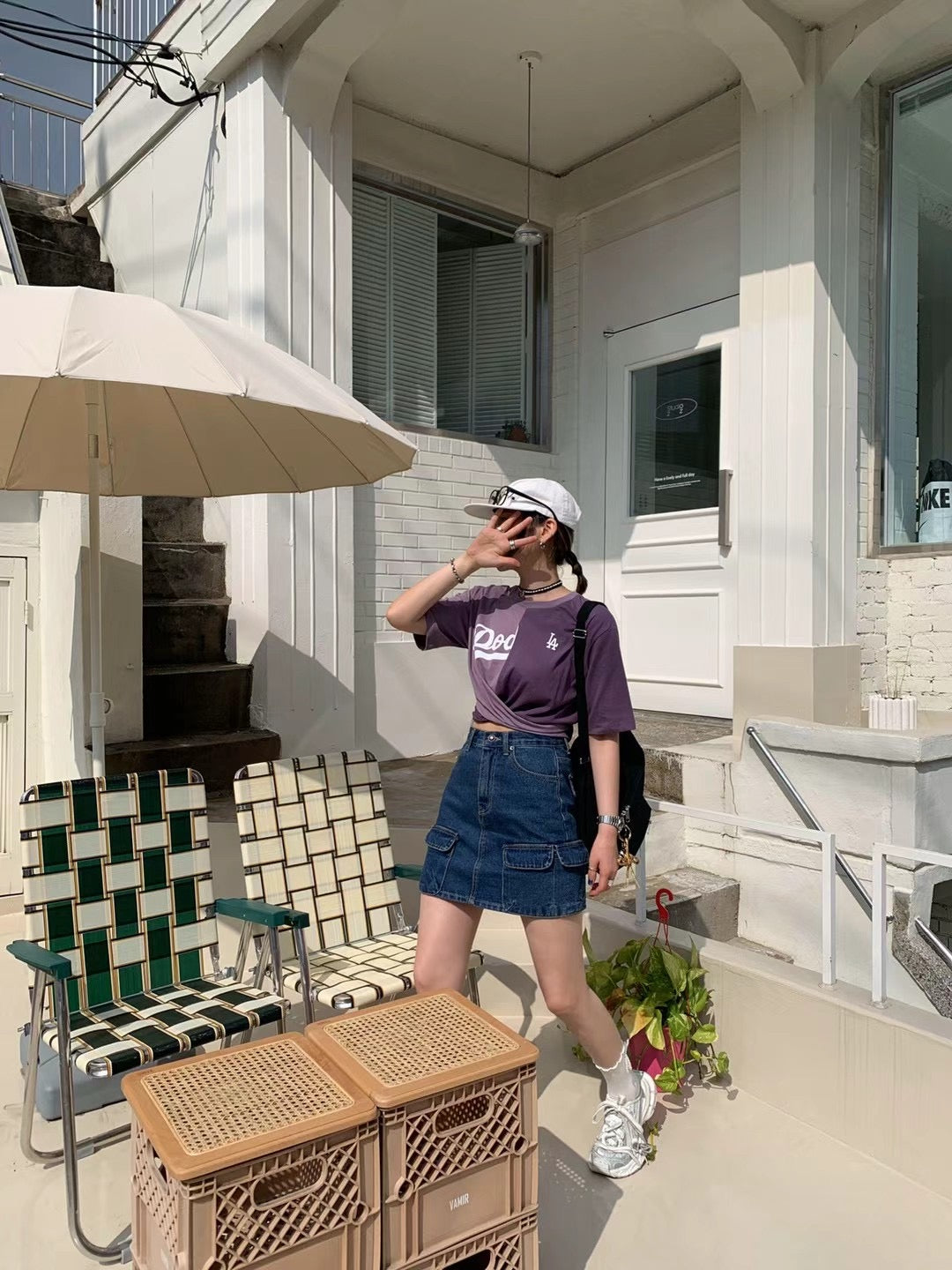 扭結拼色Tee☀️ 2色