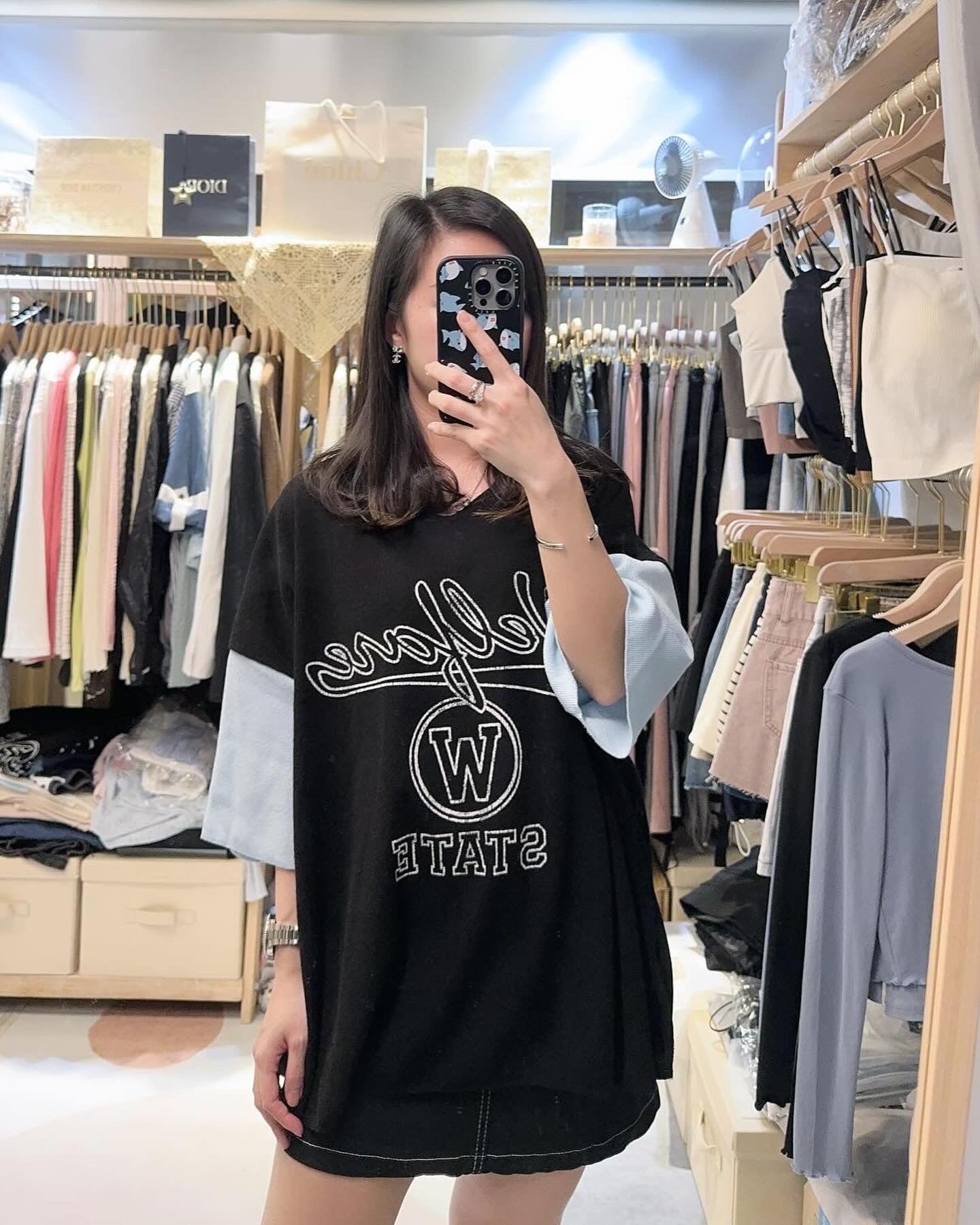 拼色闊身Tee*2色