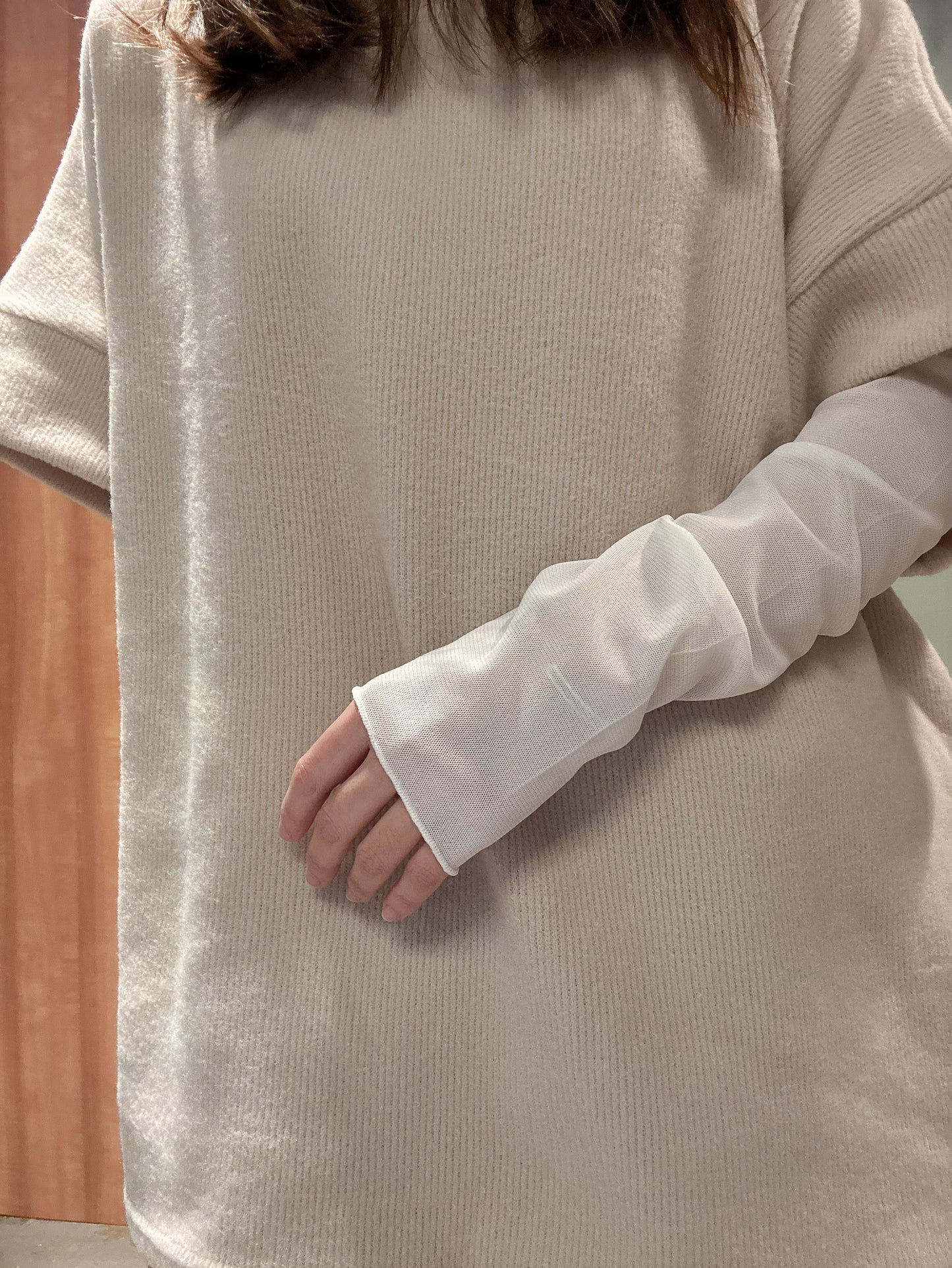 🇰🇷半透大圓柔軟紗紗Top