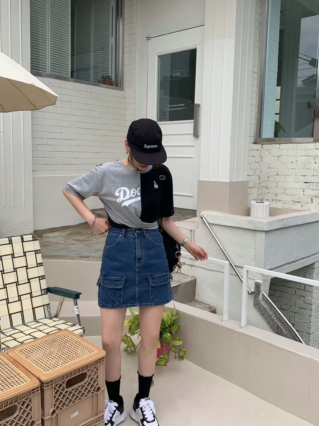 扭結拼色Tee☀️ 2色