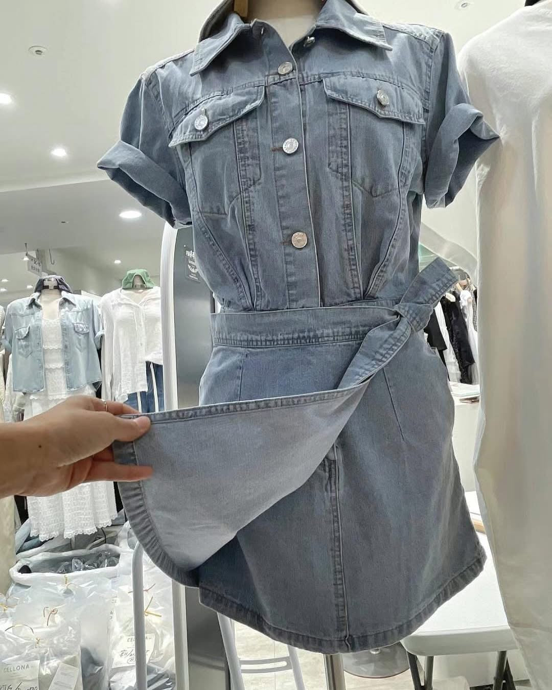 🇰🇷牛仔連身裙