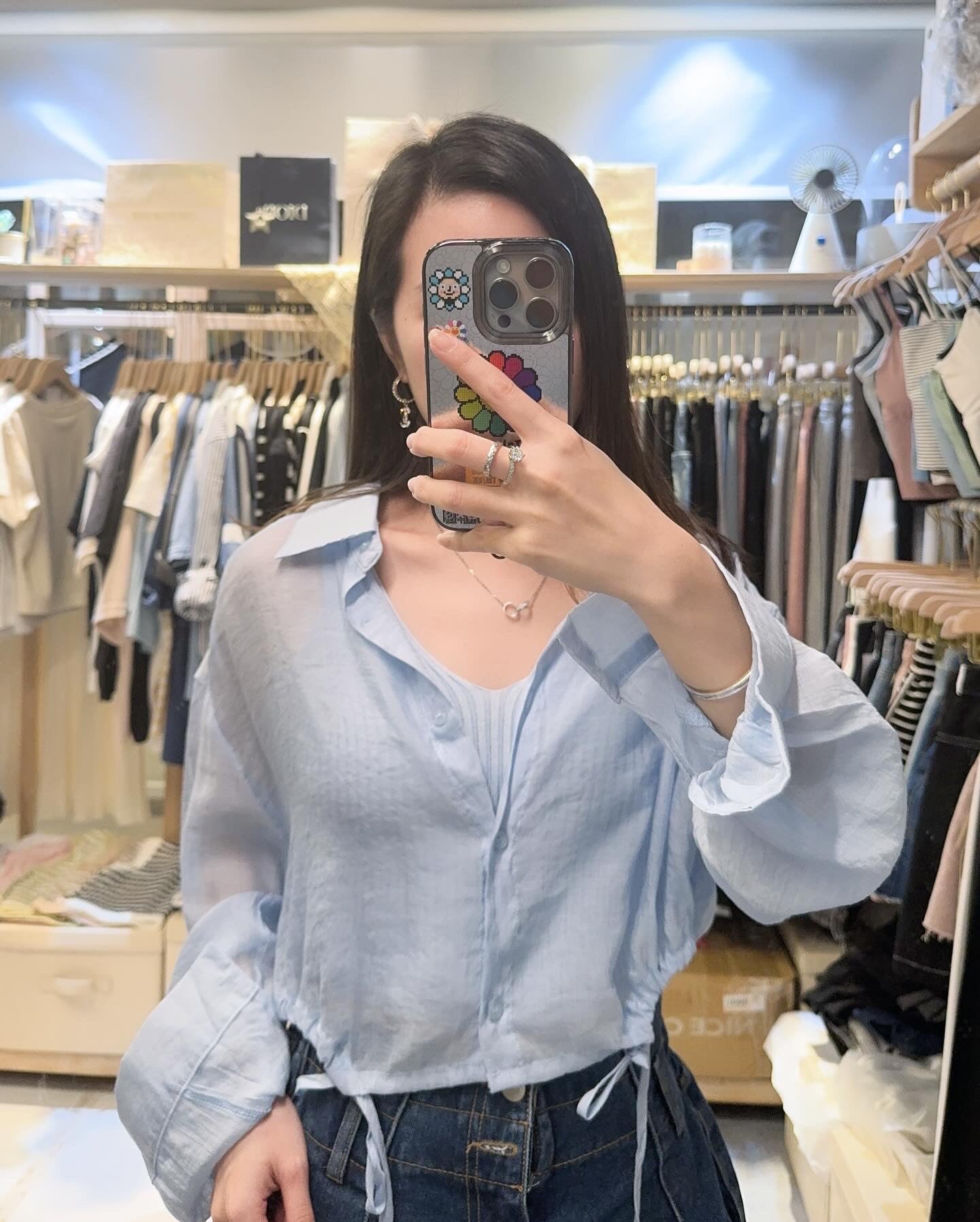 收副乳顯瘦背心+半透恤 set