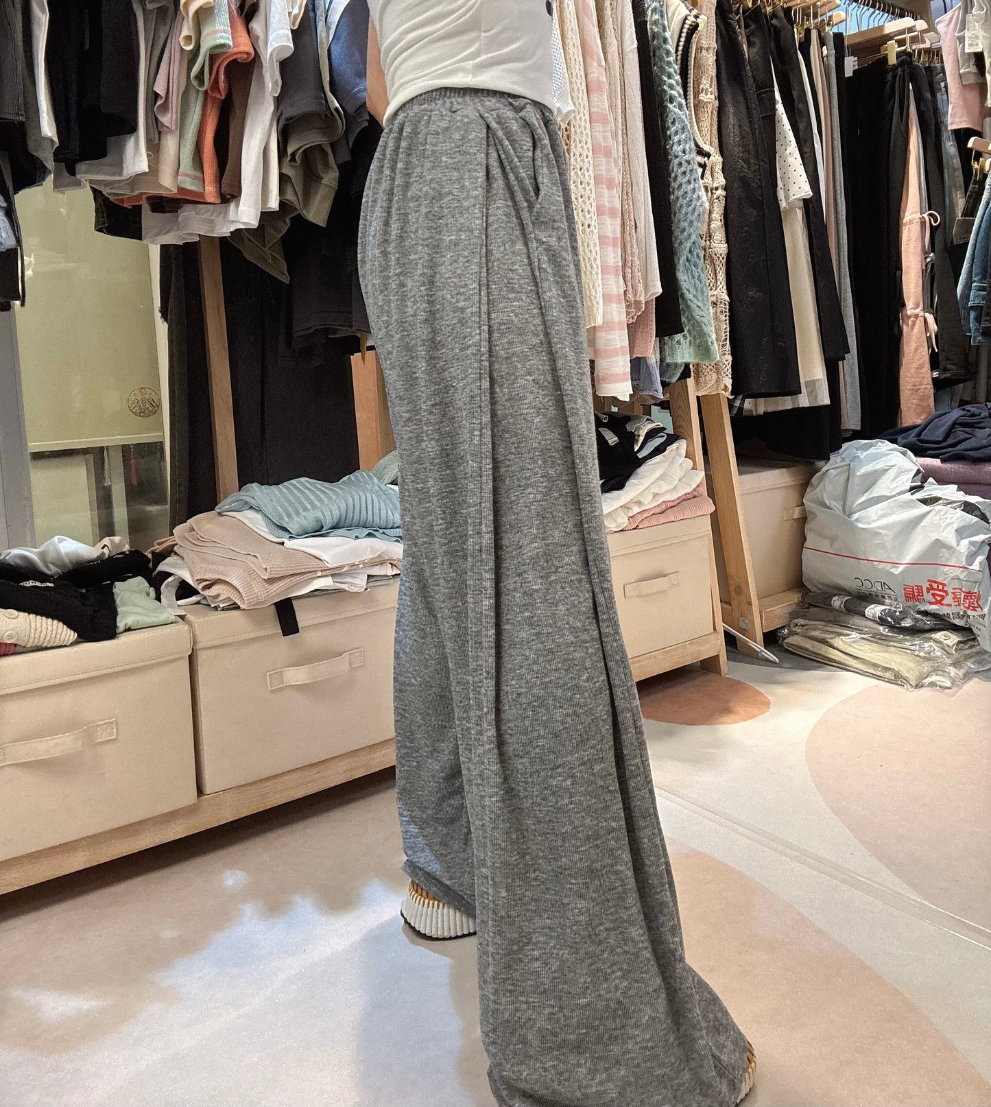 🇰🇷垂直感隱藏式闊褲*2色