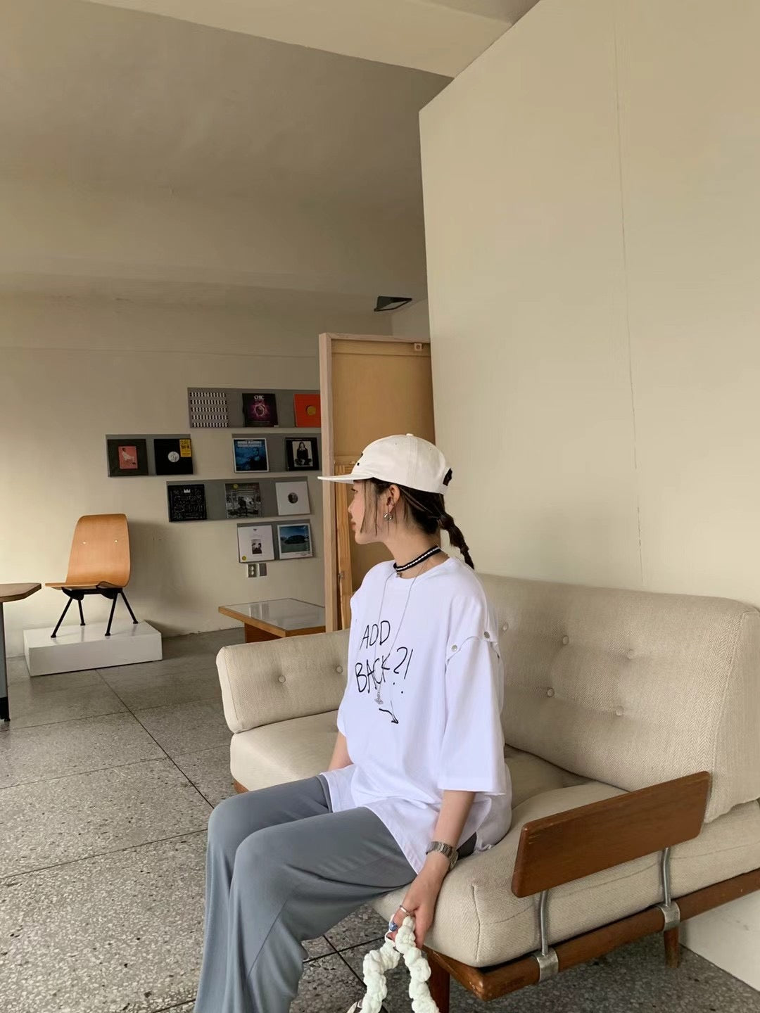 啪鈕手袖長Tee