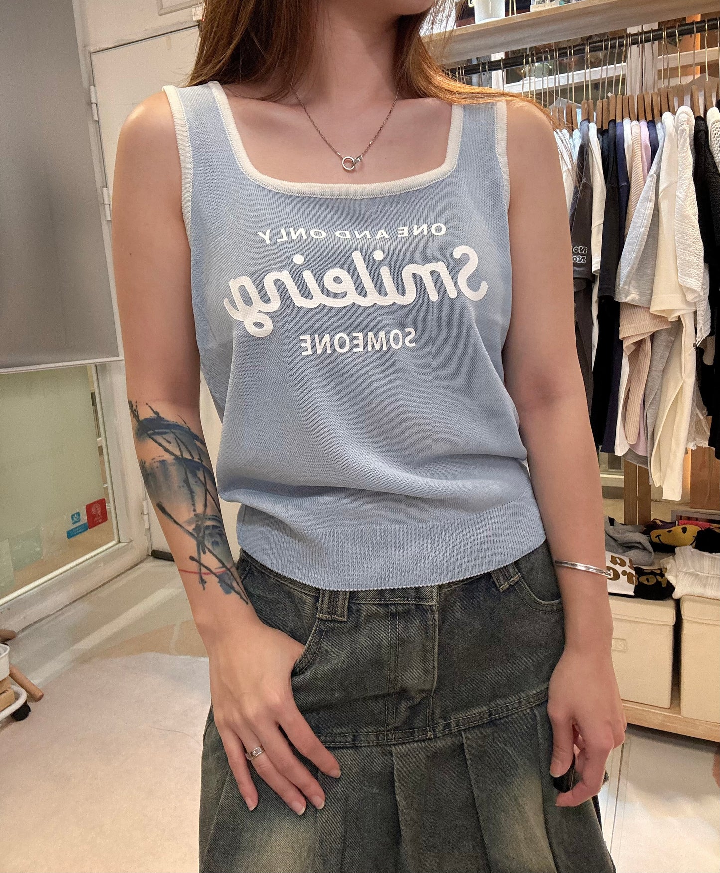 🇰🇷白邊遮副乳背心*2色
