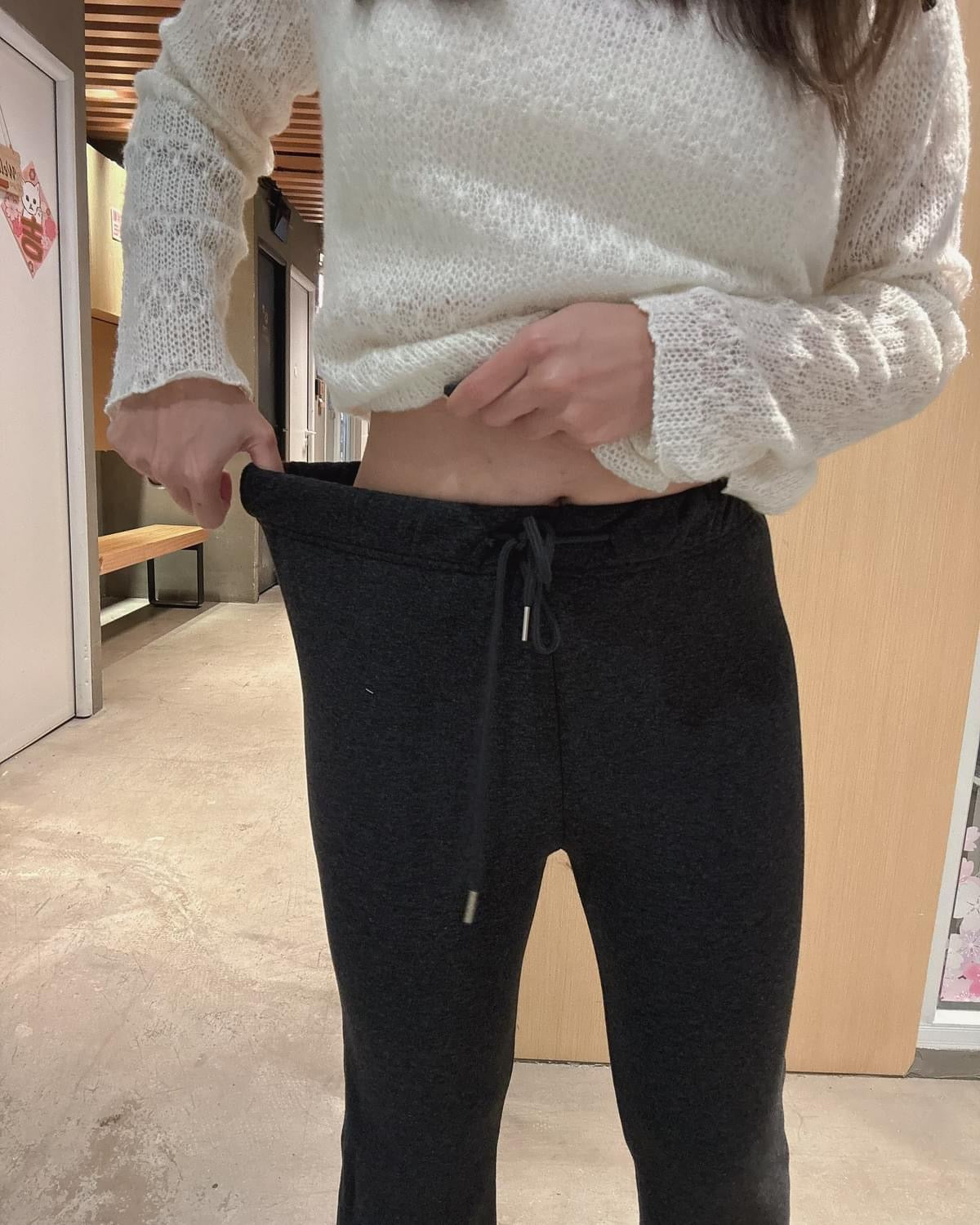 內絨毛橡筋腰喇叭褲🥰(104cm/106cm)
