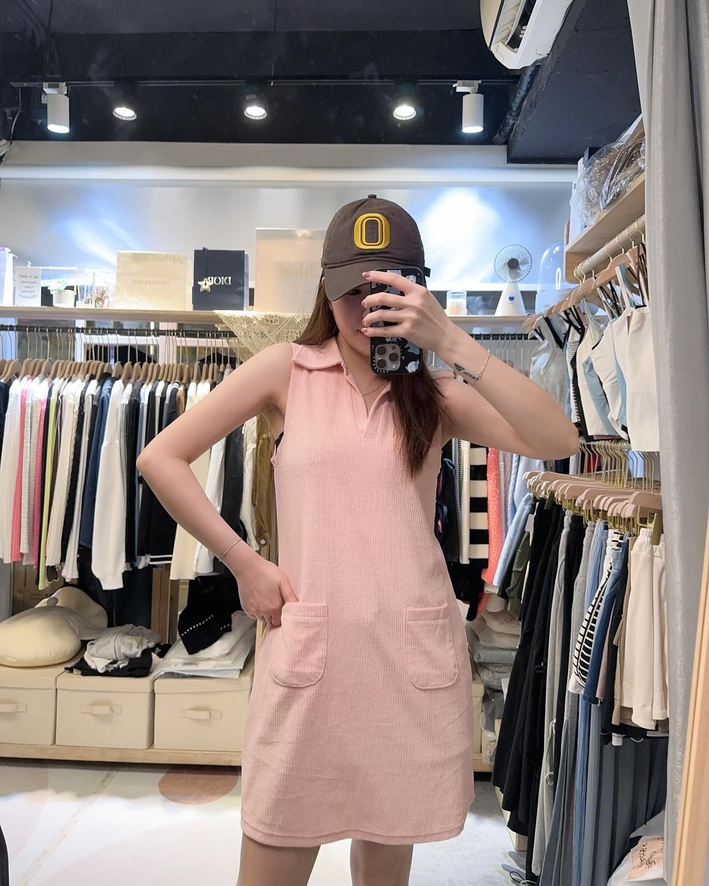 直間毛巾絨Polo背心裙*2色