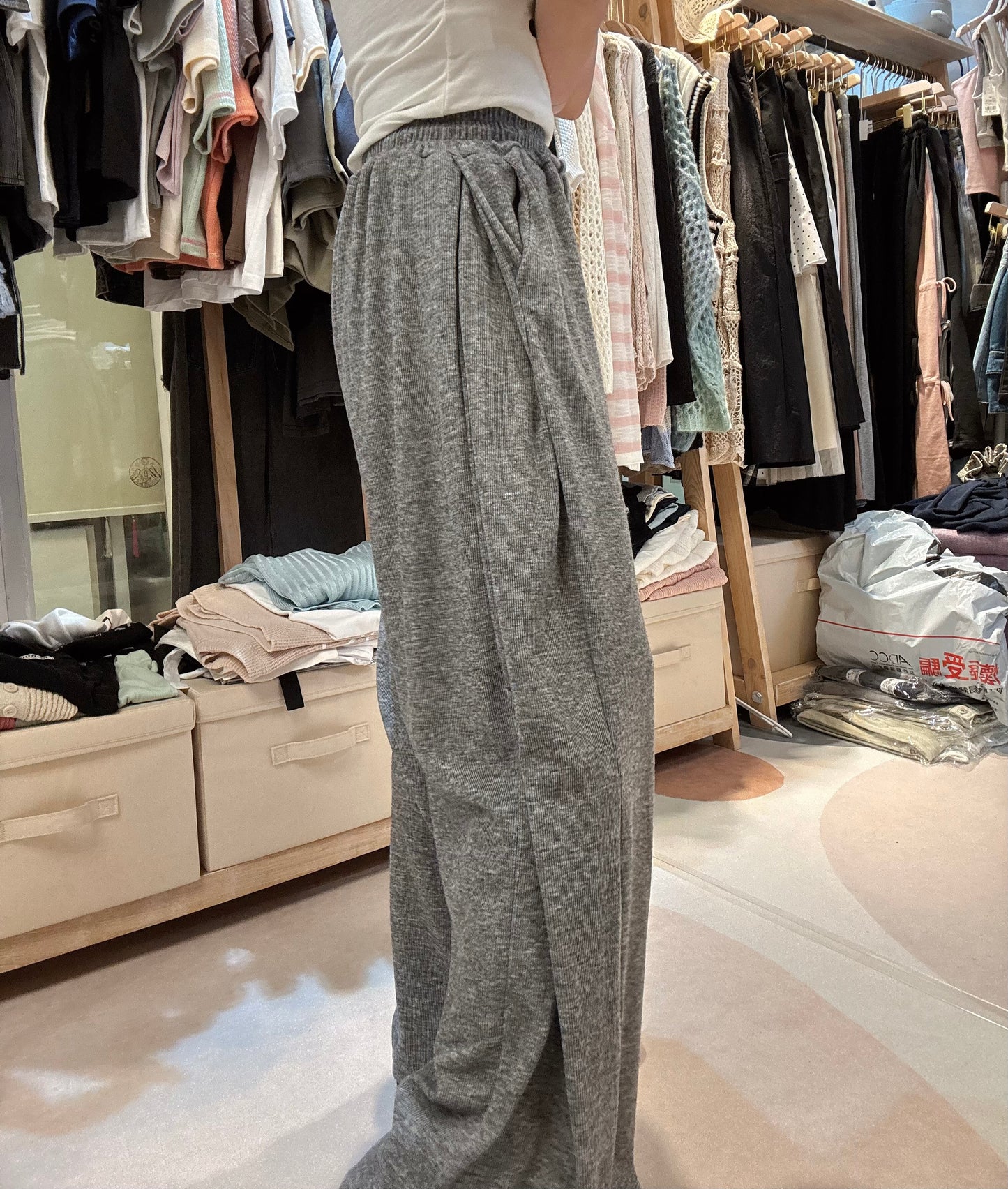 🇰🇷垂直感隱藏式闊褲*2色
