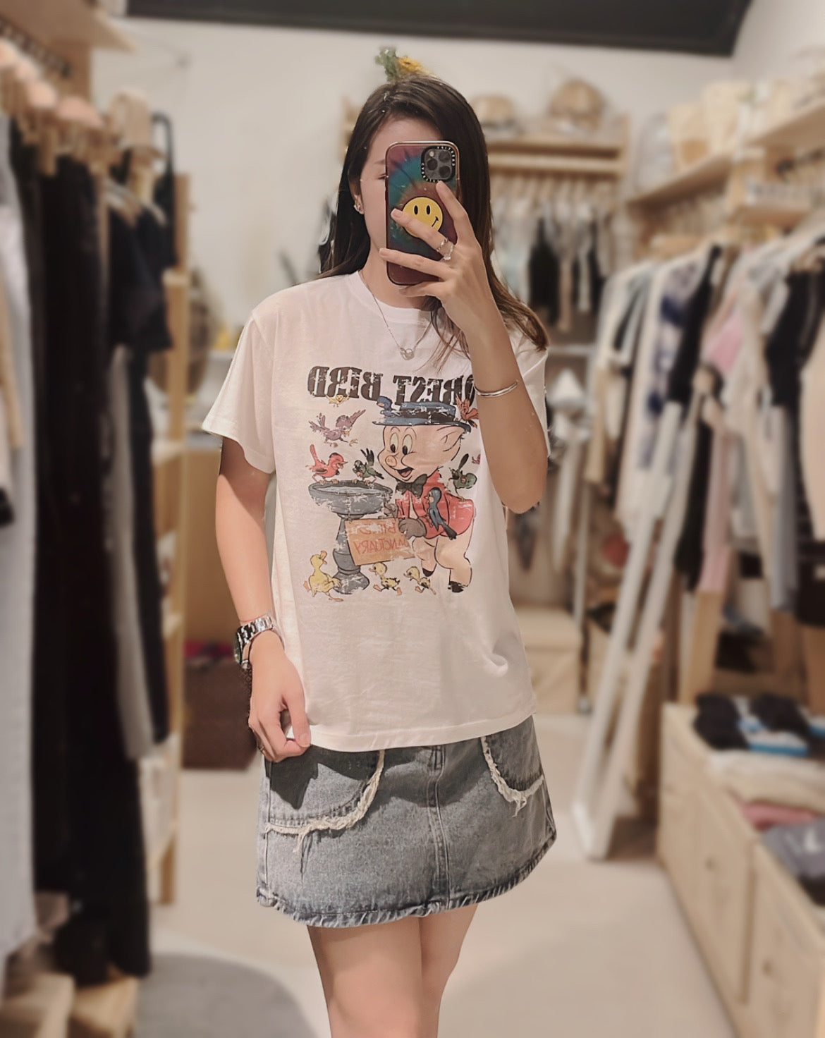 100%純棉豬仔Tee