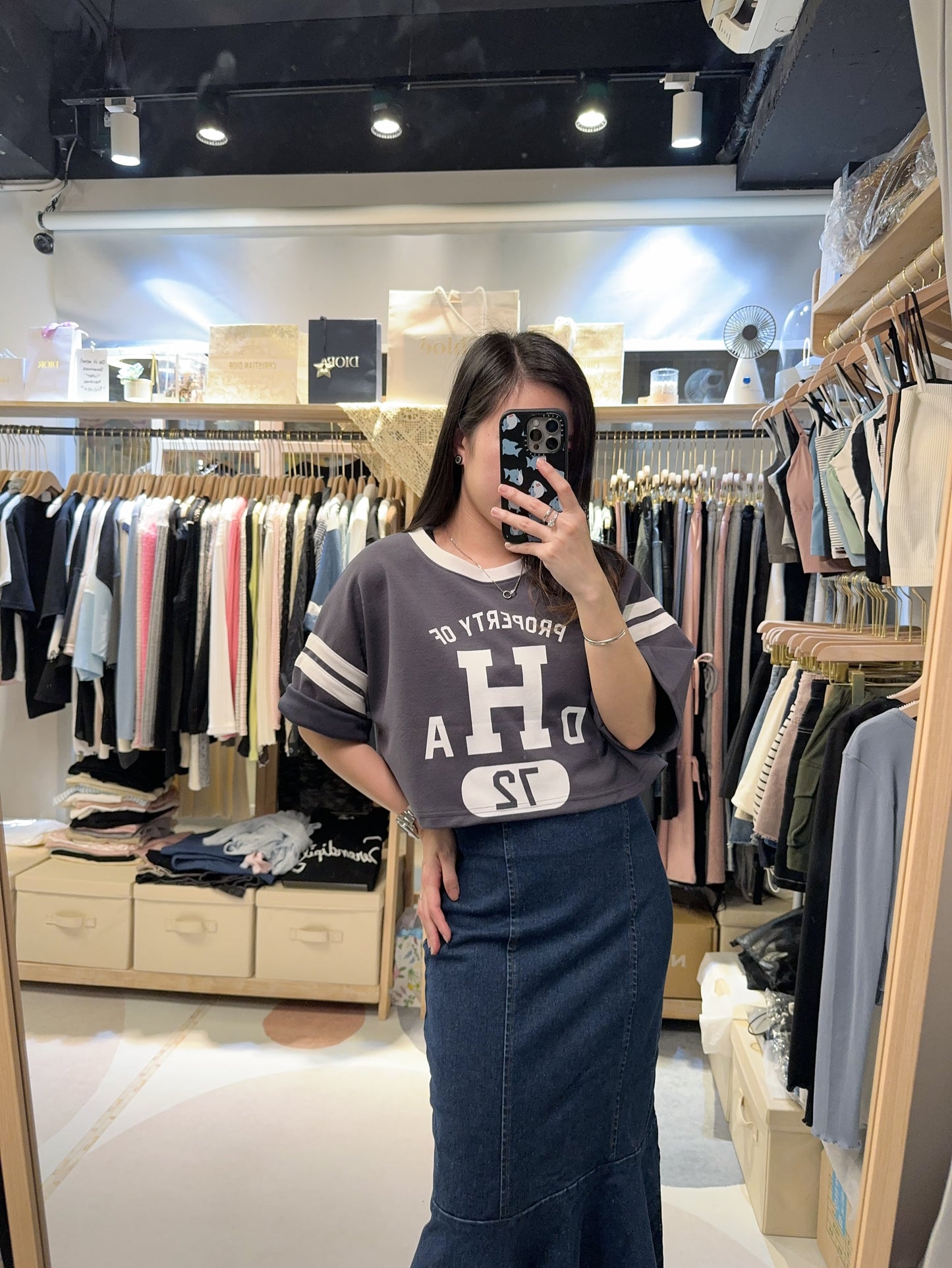 闊袖短版型格Tee