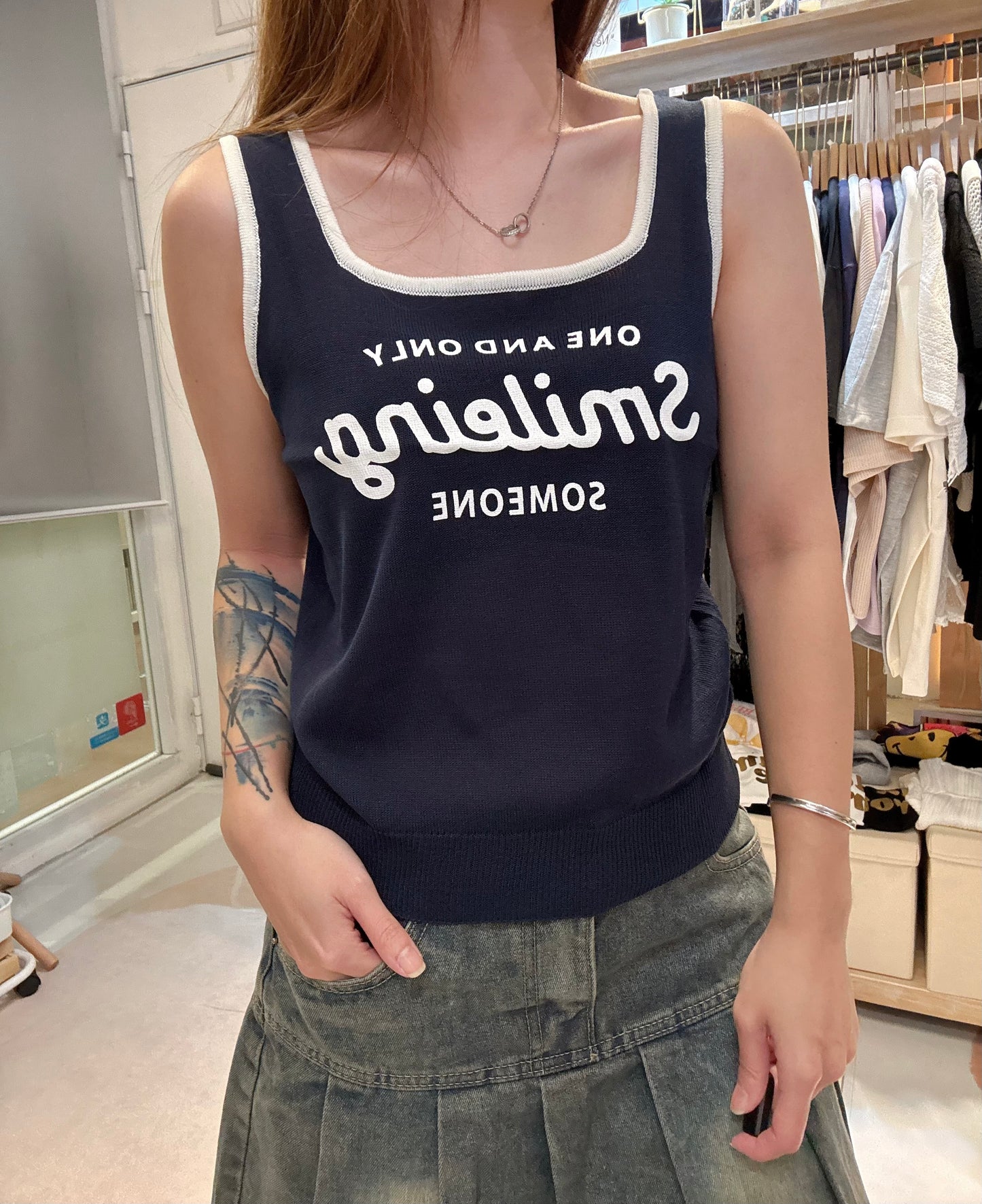 🇰🇷白邊遮副乳背心*2色