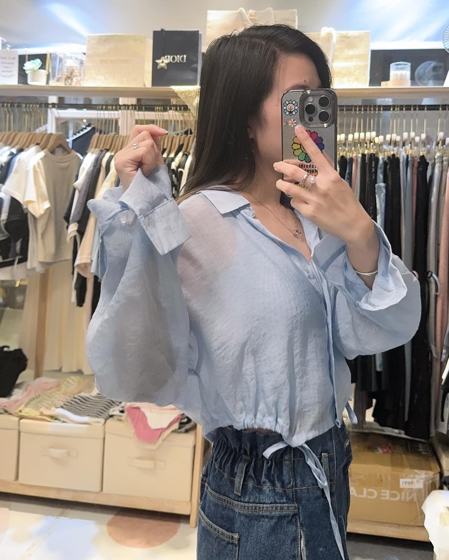 收副乳顯瘦背心+半透恤 set