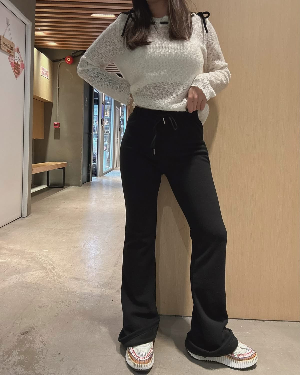 內絨毛橡筋腰喇叭褲🥰(104cm/106cm)