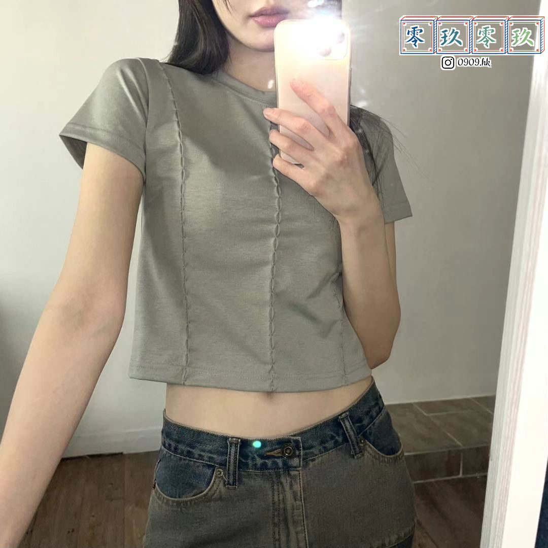 人氣!!扭紋魚骨Tee*2色