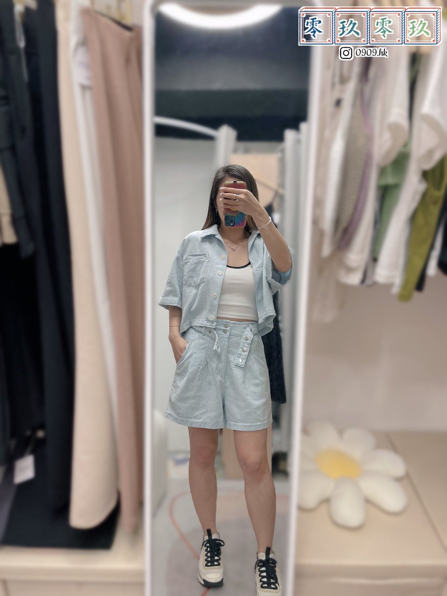 假日穿搭 型格兩件套 深藍
