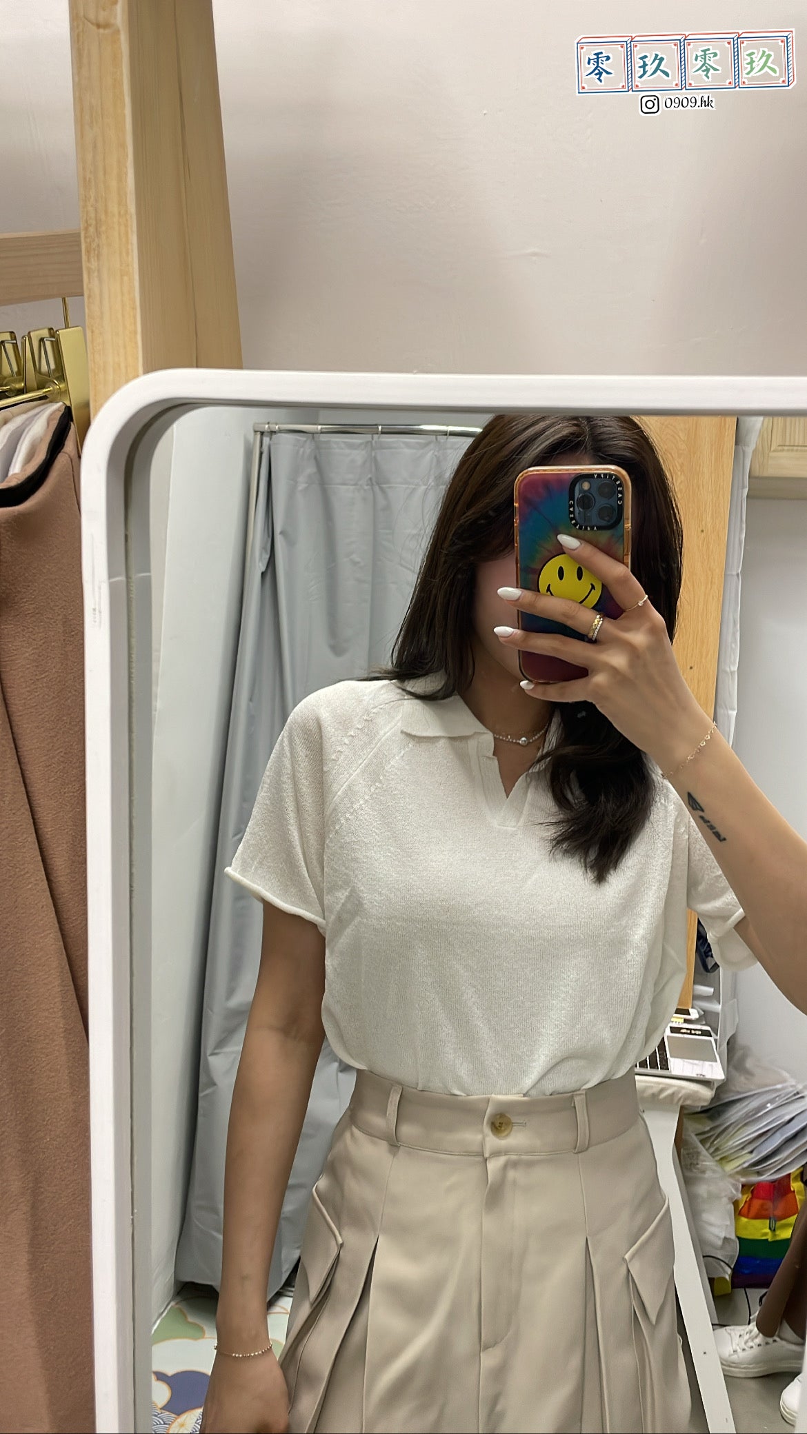 文青風~POLO線衫短袖*2色
