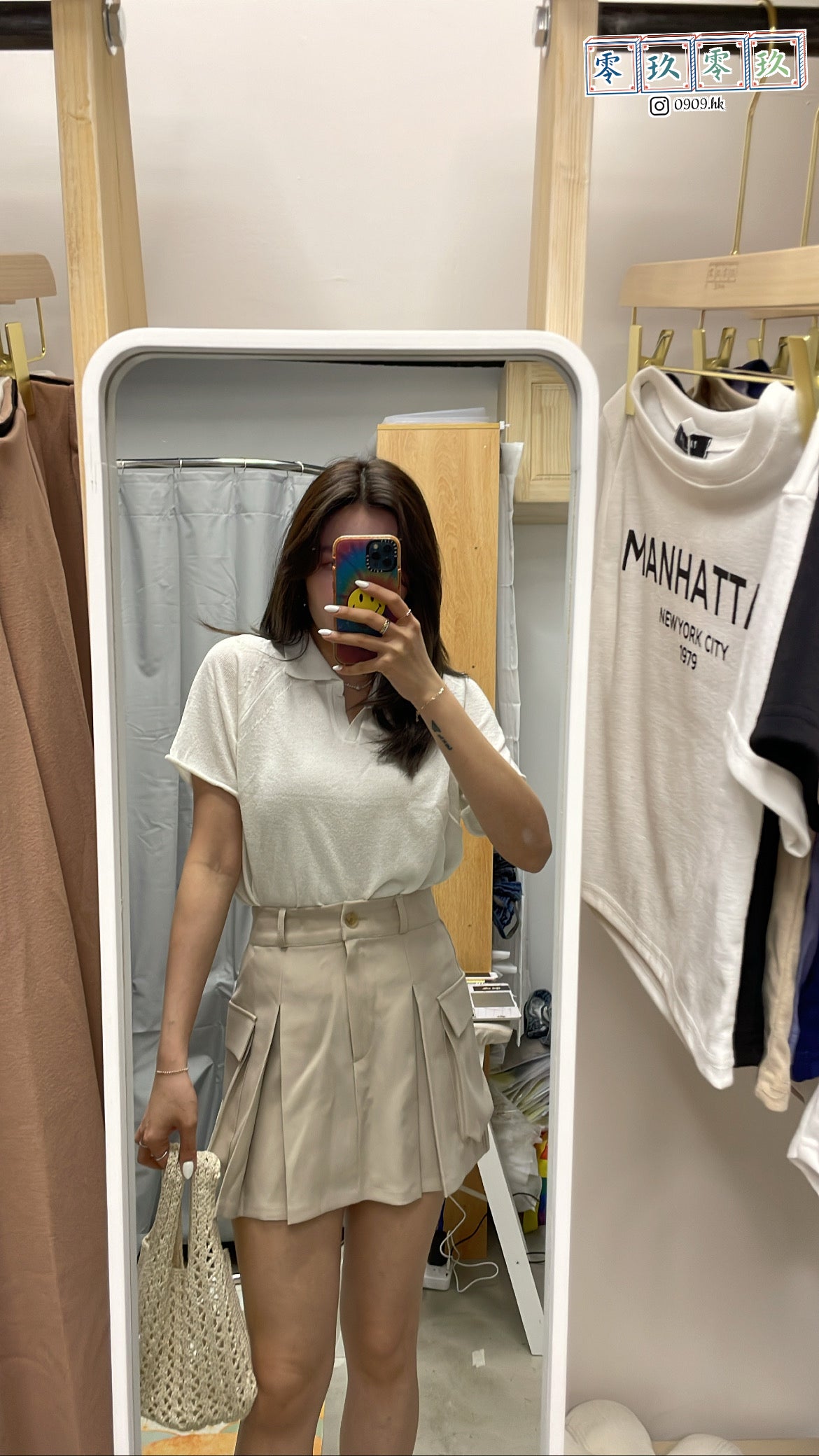文青風~POLO線衫短袖*2色