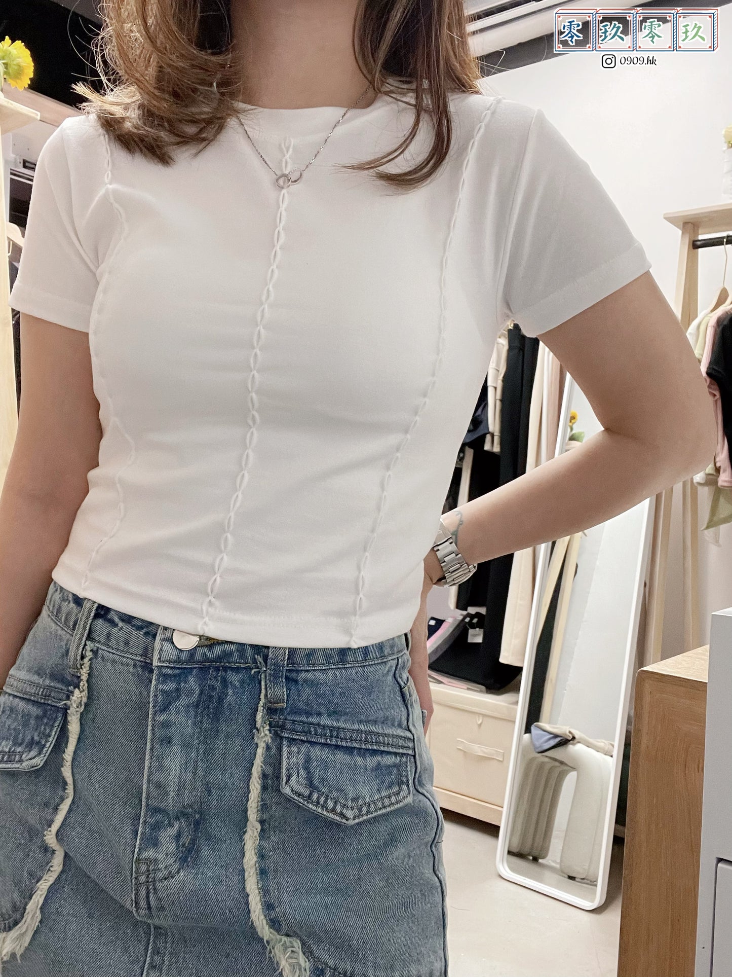 人氣!!扭紋魚骨Tee*2色