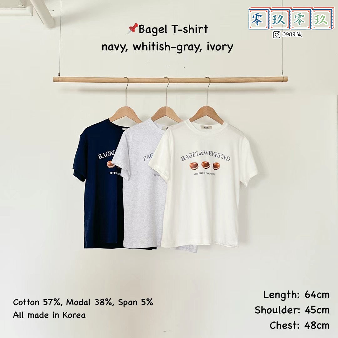 穿不膩~貝果Bagel Tee*3色