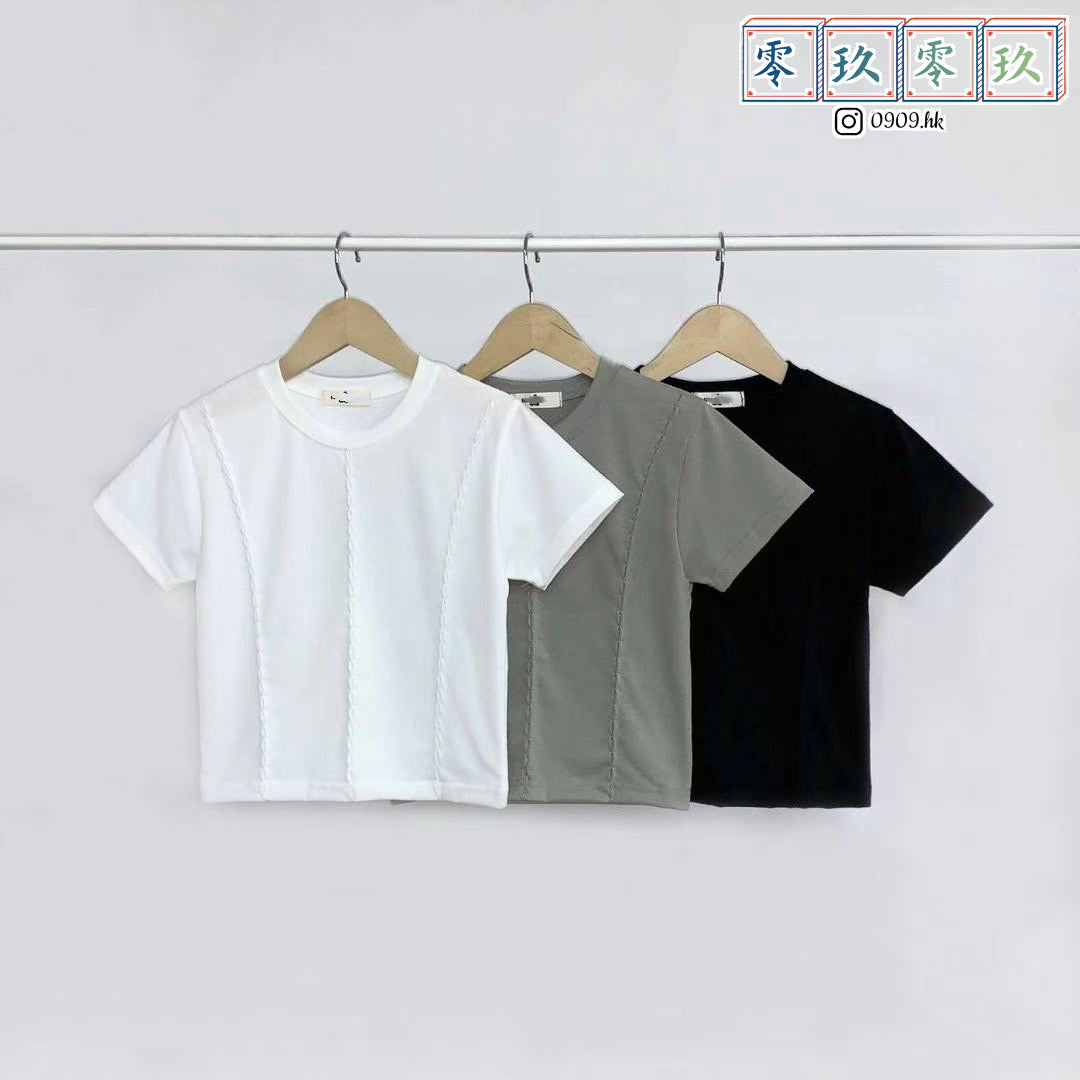 人氣!!扭紋魚骨Tee*2色