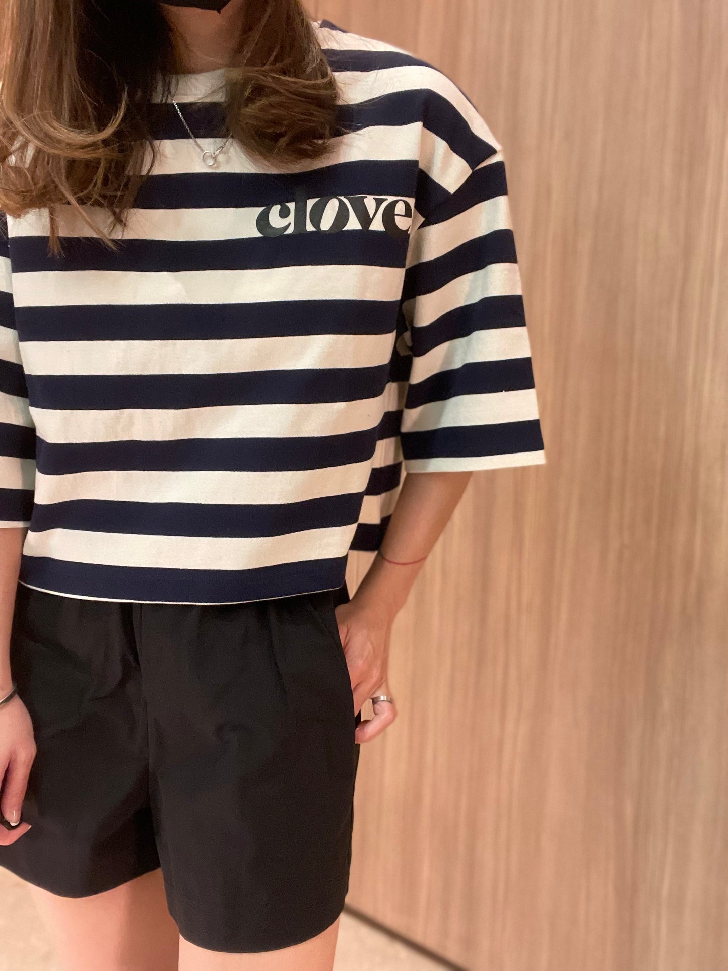 重磅棉!間條Tee(黑)