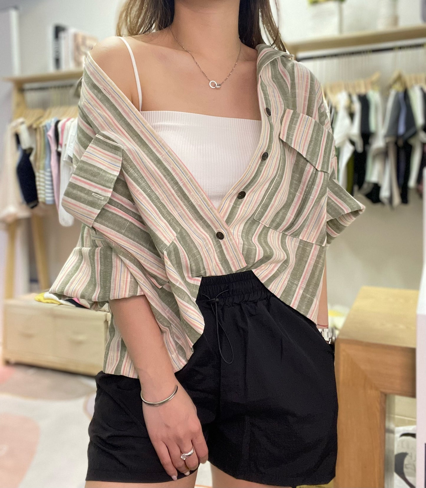 超!獨!特!麻質襯衫