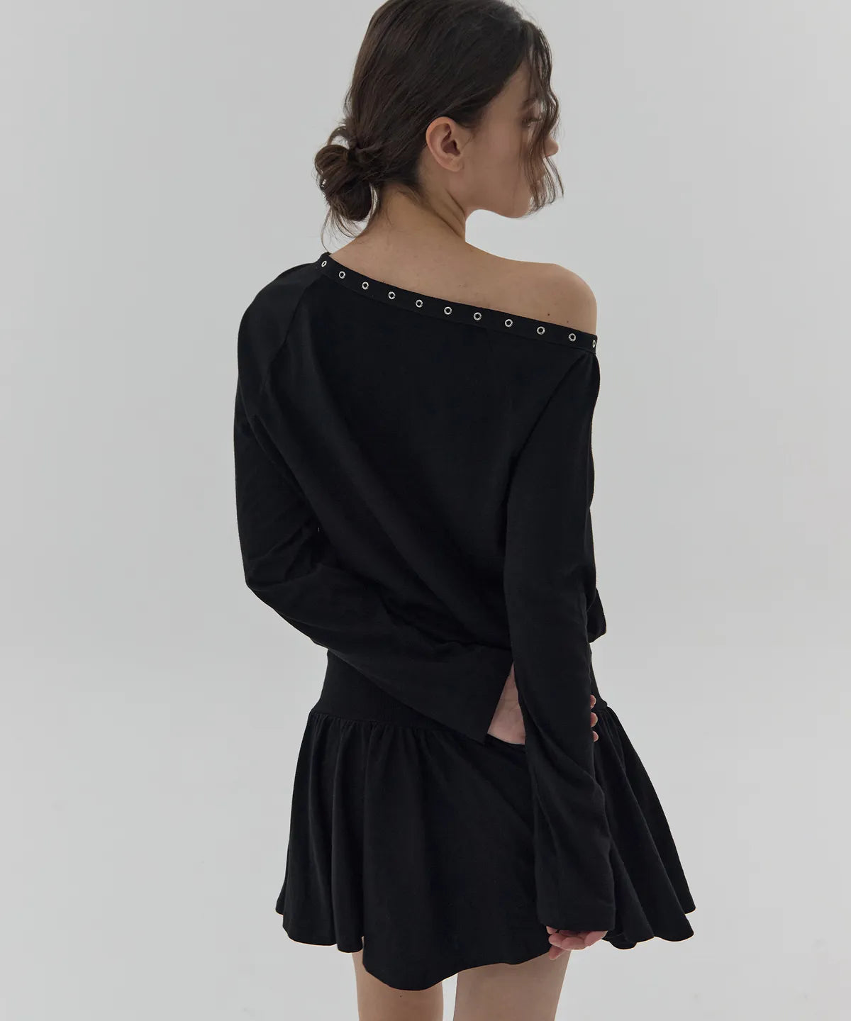 韓系  100%棉質斜肩連身裙 👗