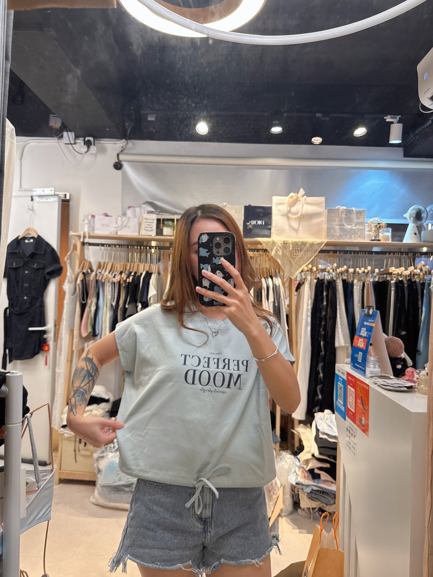 🇰🇷遮手臂 綁帶束腰Tee*3色