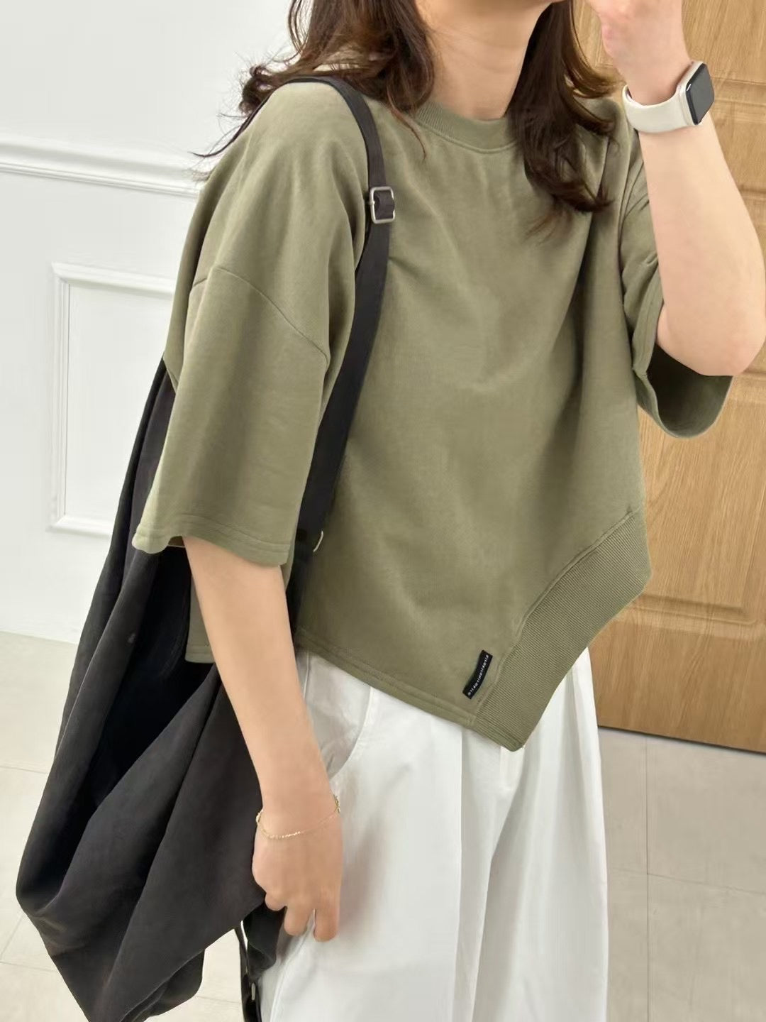 🇰🇷不規質高質棉純色Tee*2色