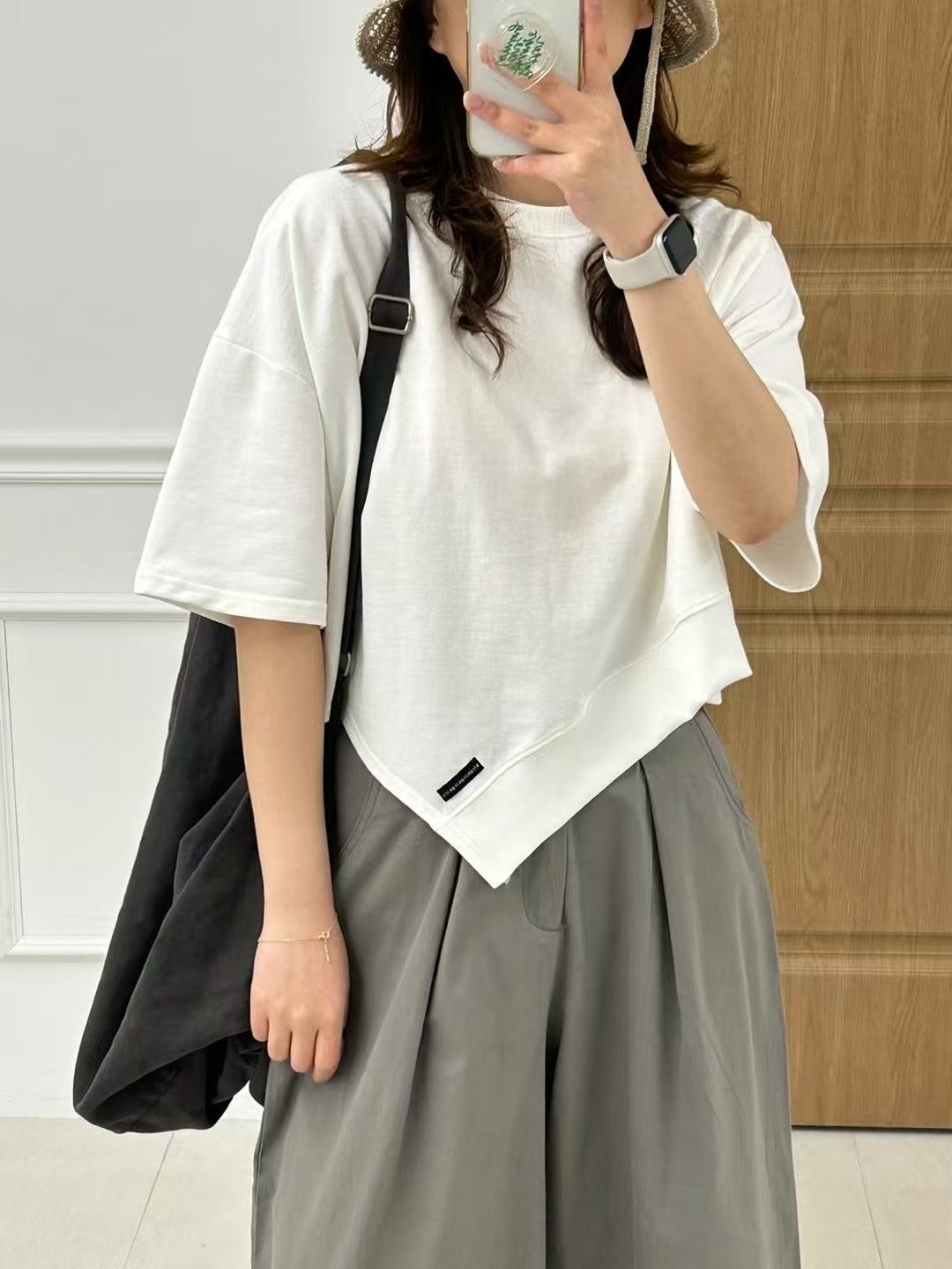 🇰🇷不規質高質棉純色Tee*2色