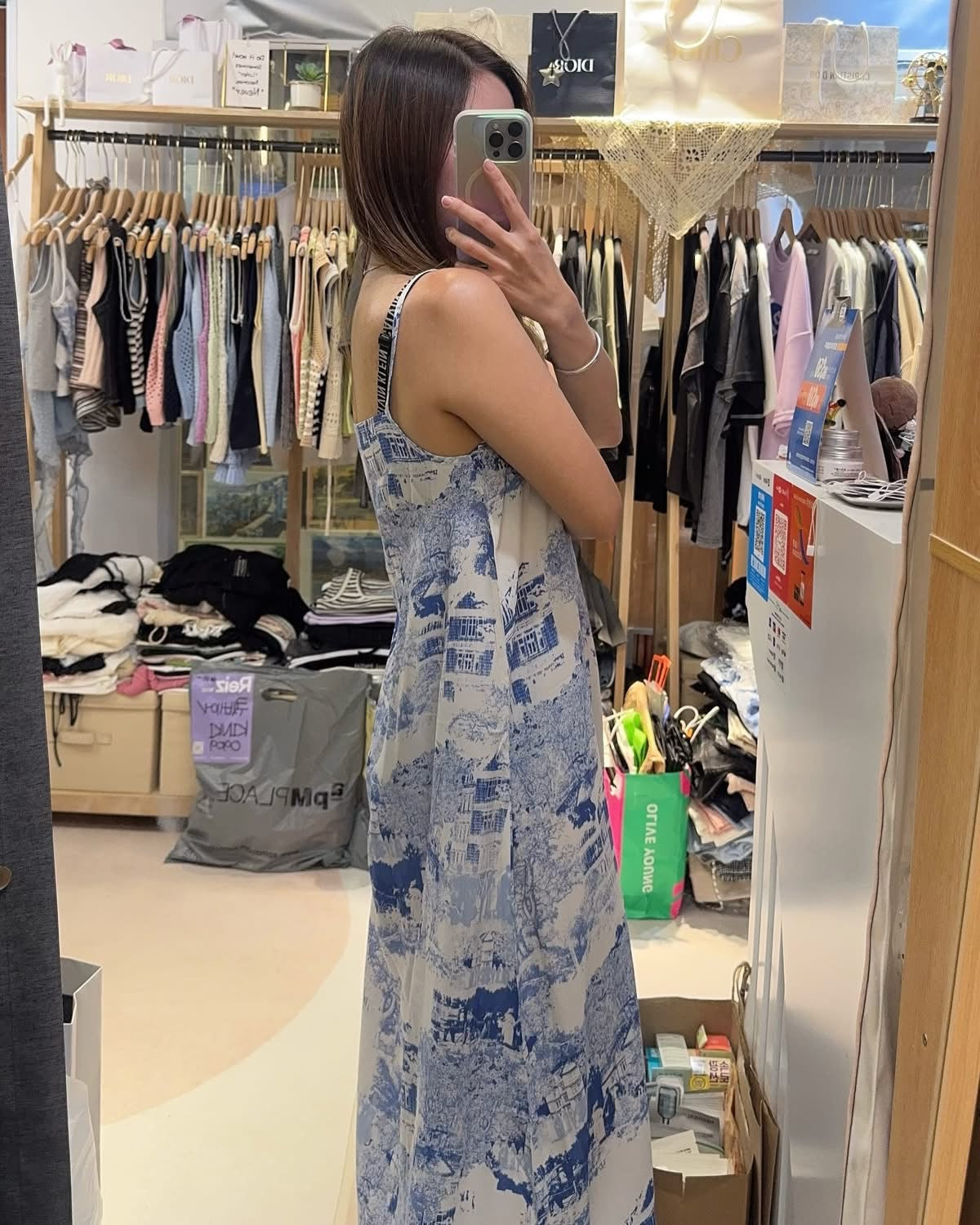 🇰🇷絲滑涼爽吊帶長裙